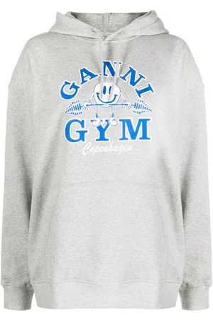 Ganni Sudadera con capucha y estampado Gym
