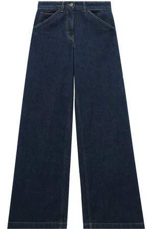 Courrèges Vaqueros de talle medio