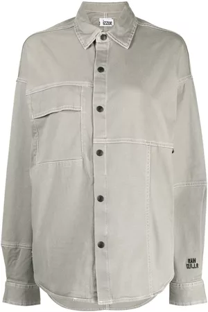 Izzue Camisa oversize con diseño de paneles