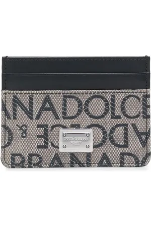Dolce & Gabbana Tarjetero con logo en jacquard