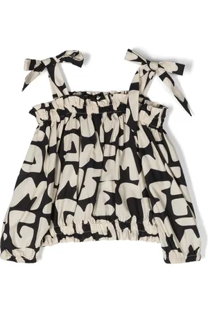 Msgm Top corto con logo estampado
