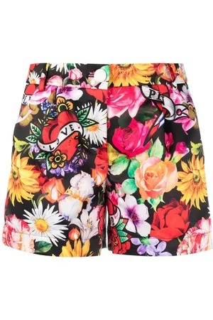 Philipp Plein Shorts Love Flowers con estampado floral