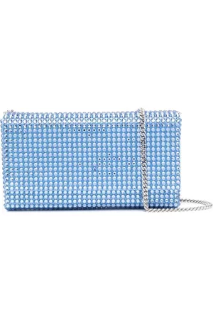 Amina Muaddi Bolso de mano Superamina Paloma con cristales