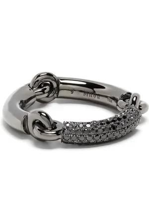MAOR Anillo en oro de 18kt con cristales