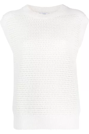 Closed Top sin mangas con cuello redondo