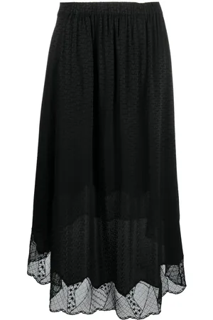 Zadig & Voltaire Falda con ribete de encaje