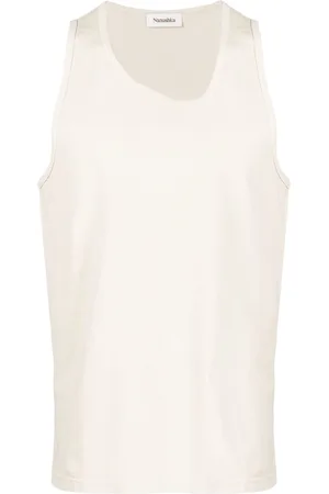 Nanushka Camiseta de tirantes Aziz de algodón orgánico