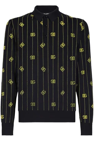 Dolce & Gabbana Polo con logo en jacquard