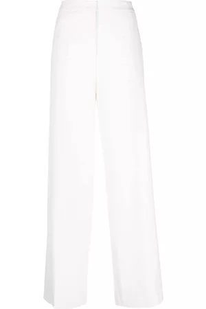 BLANCA Pantalones palazzo con panel superpuesto