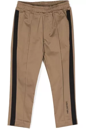 Neil Barrett Pantalones rectos con detalle de banda