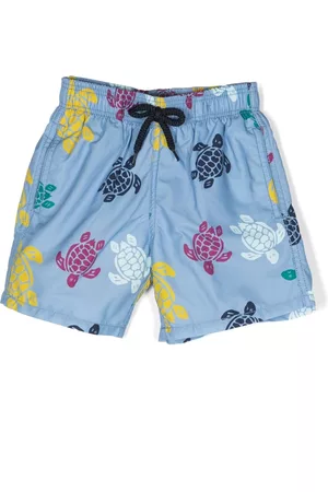 Vilebrequin Bañador con cordones y tortuga estampada