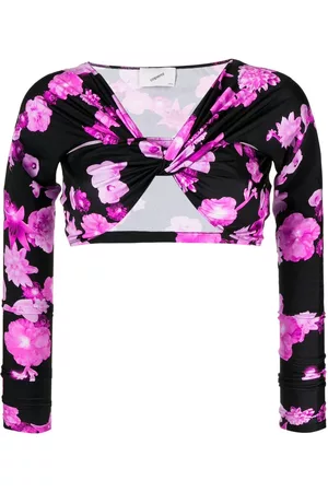 COPERNI Top corto con motivo floral