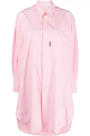 Palm Angels Vestido camisero de manga larga