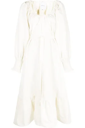 Patou Vestido largo con capas escalonadas