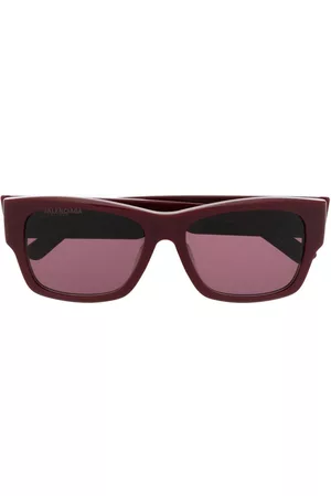Balenciaga Gafas de sol con montura cuadrada y logo esmaltado