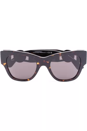 VERSACE Gafas de sol con montura redonda y logo