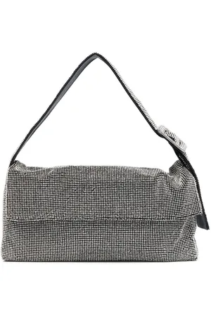 BENEDETTA BRUZZICHES Bolso de hombro con detalles de cristal