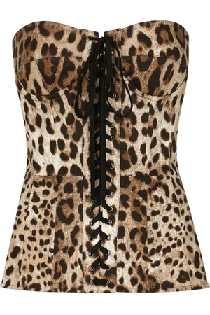 Dolce & Gabbana Corpiño con motivo de leopardo