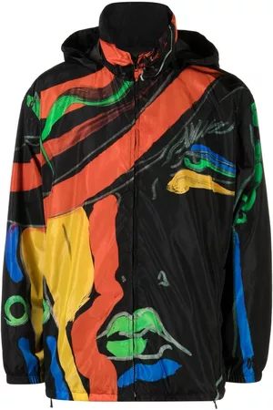 Moschino Chaqueta con capucha y motivo artístico