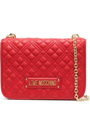 Moschino Bolso de hombro acolchado con logo