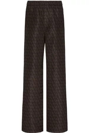 VALENTINO GARAVANI Pantalones anchos con motivo VLogo