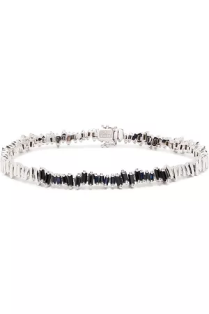 Suzanne Kalan Pulsera en oro blanco de 18kt con zafiros