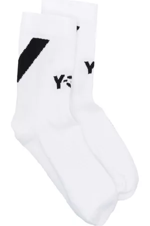 Y-3 Calcetines con logo en intarsia