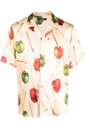 Nahmias Camisa con motivo de manzana