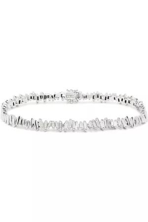 Suzanne Kalan Pulsera en oro blanco de 18kt con diamantes