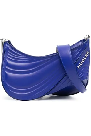 MUGLER Bandolera Spiral Curve 01 pequeña con diseño en relieve