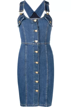 Moschino Vestido vaquero corto con botones