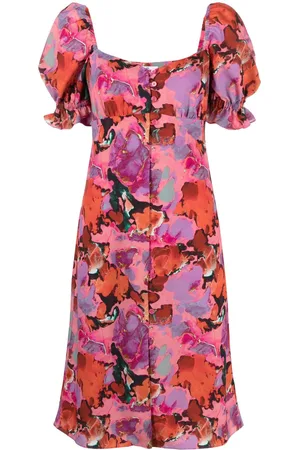 Paul Smith Vestido con manga balloon y estampado floral