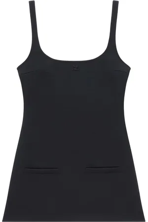 Courrèges Vestido corto con diseño trapezoidal