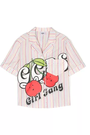 GCDS Camisa con motivo de rayas