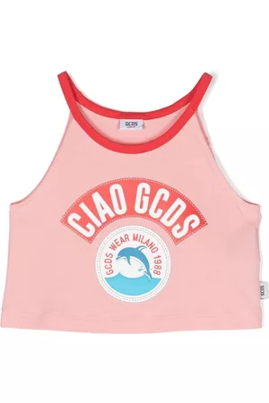 GCDS Top con logo estampado