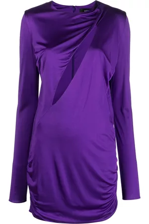 VERSACE Vestido corto con aberturas