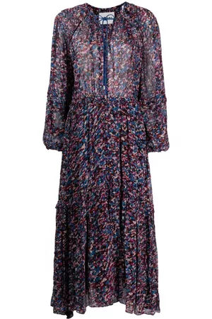 Marant Etoile Vestido Fratela con lazo en el cuello