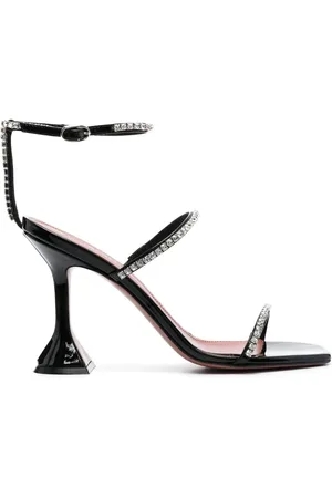 Amina Muaddi Sandalias Gilda con tacón de 105mm