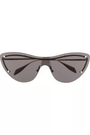 Alexander McQueen Gafas de sol con apliques y montura cat-eye