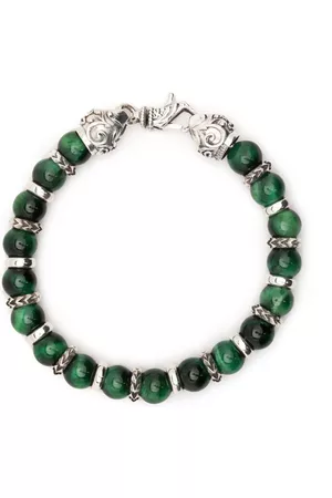 EMANUELE BICOCCHI Pulsera con cuentas de ojo de tigre