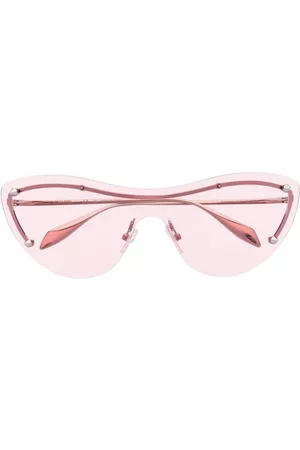 Alexander McQueen Gafas de sol con apliques y montura cat-eye