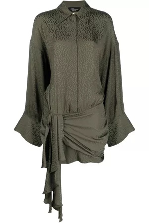 BLUMARINE Vestido camisero con motivo de lunares