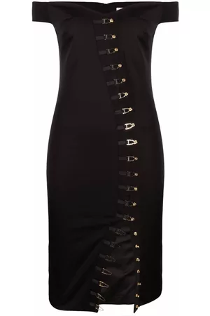 MURMUR Vestido midi con hombros descubiertos
