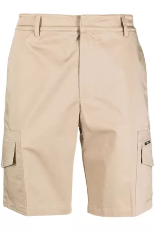 costume national contemporary Bermudas cargo con placa con logo