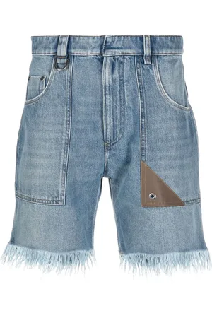 Fendi Bermudas vaqueras con flecos
