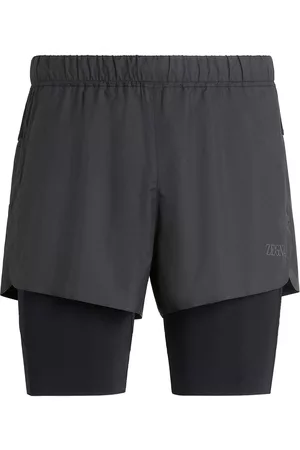 Z Zegna Pantalones cortos de running con capa