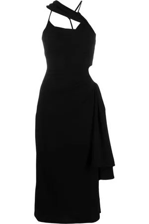 Jacquemus Vestido Abanada asimétrico drapeado