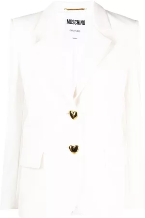 Moschino Blazer con botones y forma de corazón