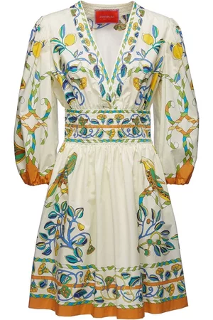 La DoubleJ Vestido corto con estampado floral