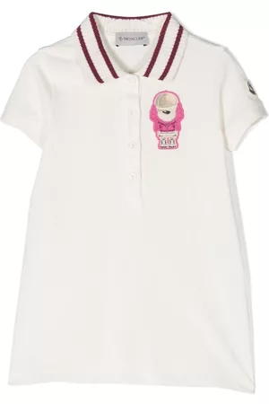 Moncler Vestido con parche del logo y manga corta